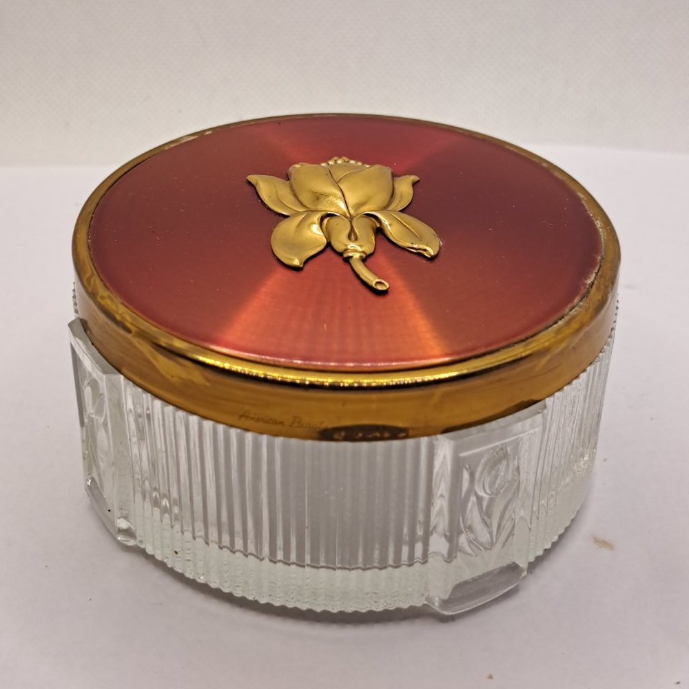 Vintage Ladies Dresser Powder Jar